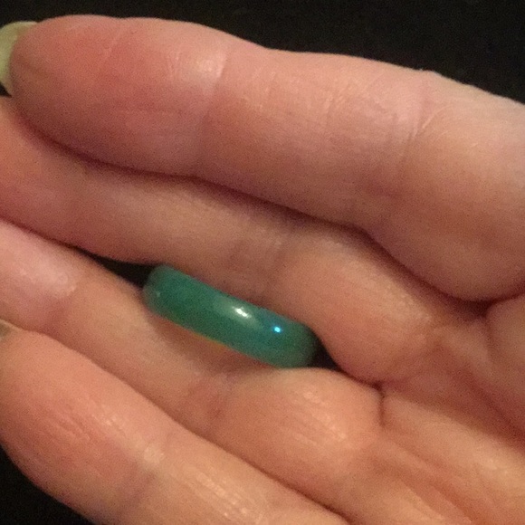 Genuine Jade Band Style Ring - Picture 7 of 7